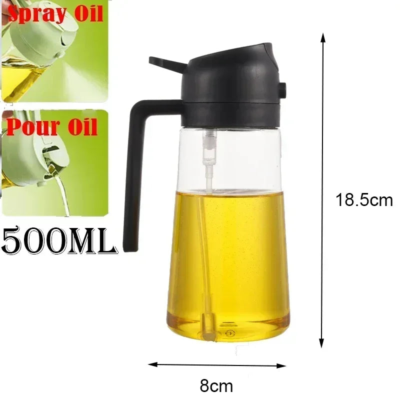 Botella pulverizadora de aceite, pulverizador de aceite de oliva, dispensador de cocina de plástico, Camping, hornear, vinagre, pulverizador de soja, accesorios de cocina