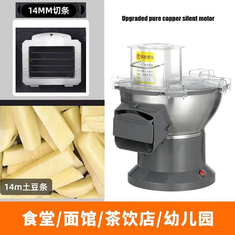 Electric potatoes French fries chips cutter Slicer carrot dicing machine shredding grater machine Ham Granulator food processor