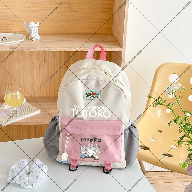 Mochilas bonitas de Totoro para estudiantes, mochila escolar de gran capacidad, mochila con estampado de dibujos animados de Anime, regalos para el regreso a la escuela, bolsas Kawaii