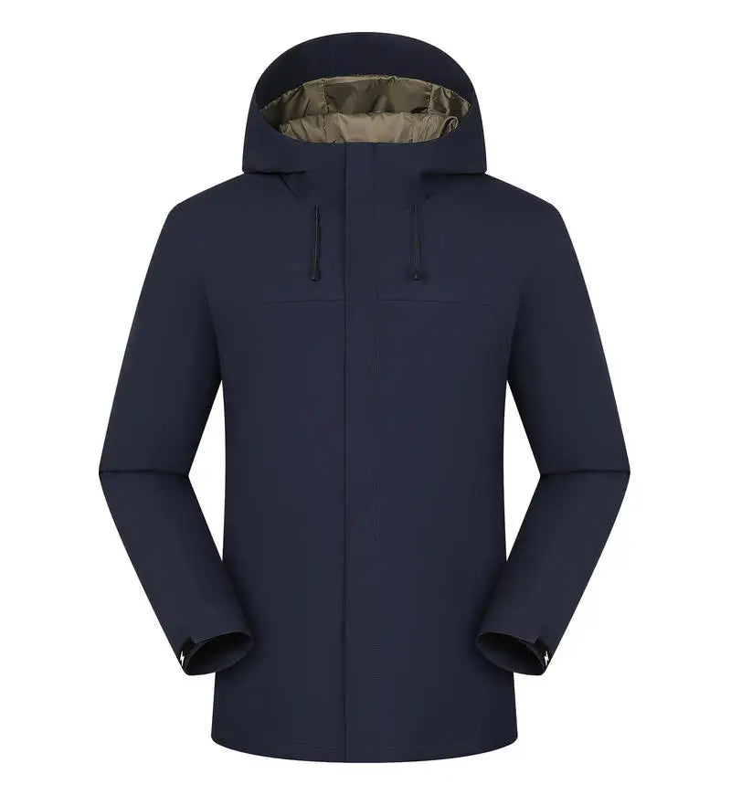 Chaqueta de invierno con calefacción de grafeno, abrigo de esquí impermeable a prueba de viento, Parka de montañismo con aislamiento de algodón, logotipo personalizado gratis