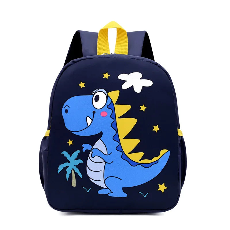 Mochilas bonitas de dinosaurio de dibujos animados para bebé, mochila escolar para guardería, mochilas escolares para niños y niñas, mochila ajustable con animales para chico
