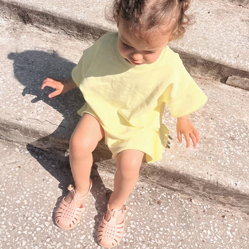 Sandalias de Playa para Niñas, Estilo Gladiador, Suaves, Antideslizantes, Tipo Jelly, Planas, Retro, Romanas, para el Verano