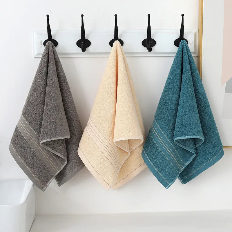 Toalla facial totalmente de algodón Clase A, Jacquard absorbente grueso, poliéster, algodón, agradable para la piel, Toalla de baño de algodón puro, toalla para adultos