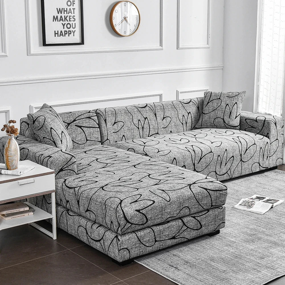 Funda de sofá elástica con estampado de flores, funda de sofá de LICRA antisuciedad, Protector de muebles para dormitorio, oficina, sala de estar, decoración del hogar, 1 ud.