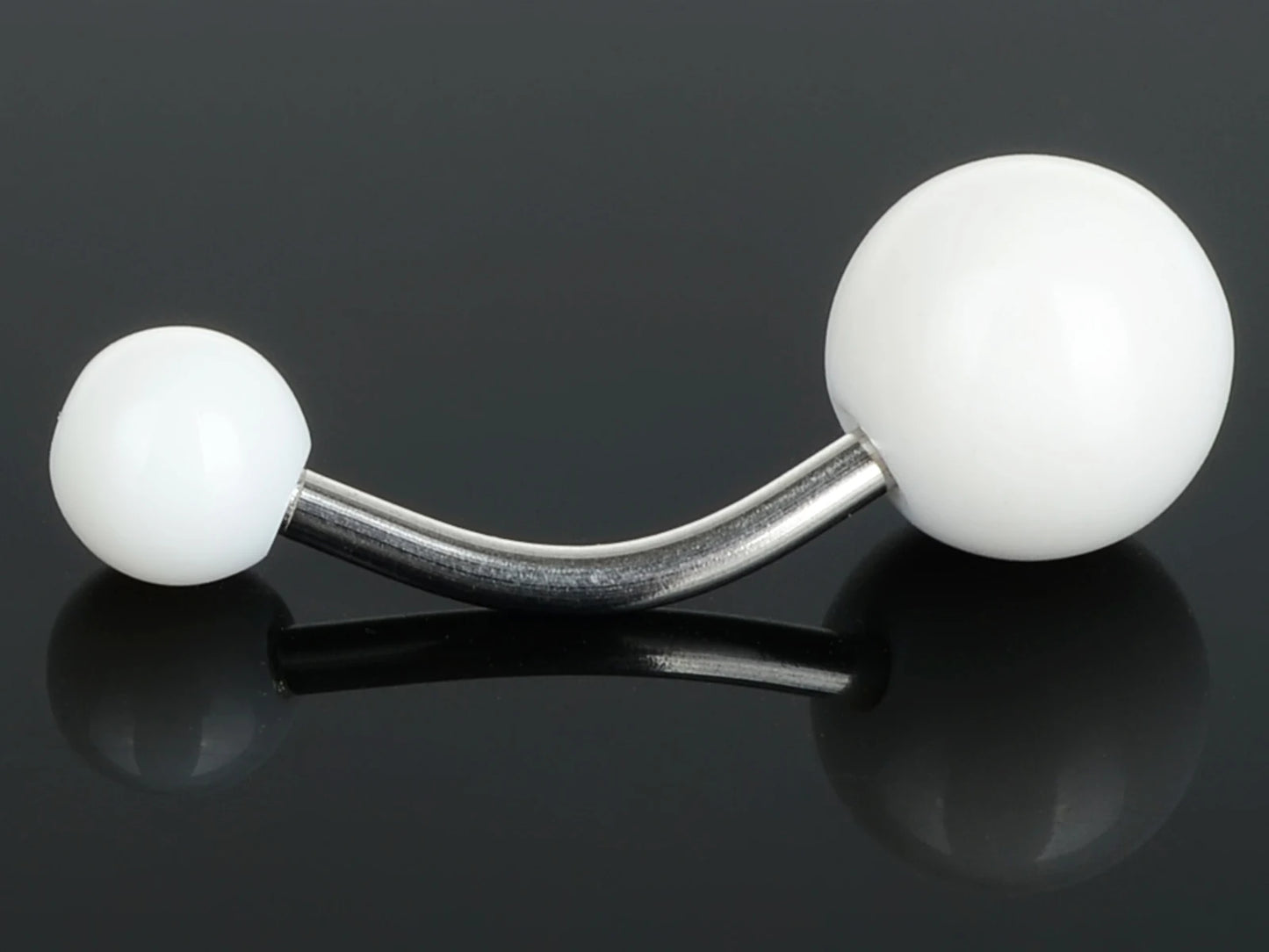 5 unids/lote negro blanco Sexy barras de vientre cuerpo Piercing botón anillo ombligo barra joyería labio Piercing joyería de moda Unisex