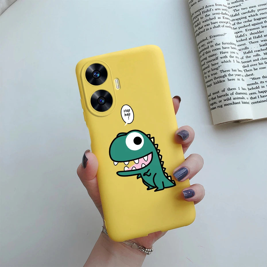 Funda de teléfono para Realme C55, Funda RMX3710, Funda trasera de silicona suave con dibujos animados bonitos para Realme C55 RealmeC55 Funda C 55 Coque