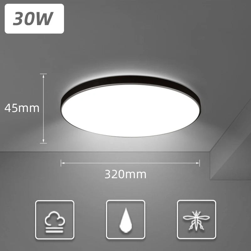 Lámpara de techo Led para sala de estar, luz moderna de CA 110V-220V, 18W, 30W, 40W, accesorios de iluminación para dormitorio y cocina
