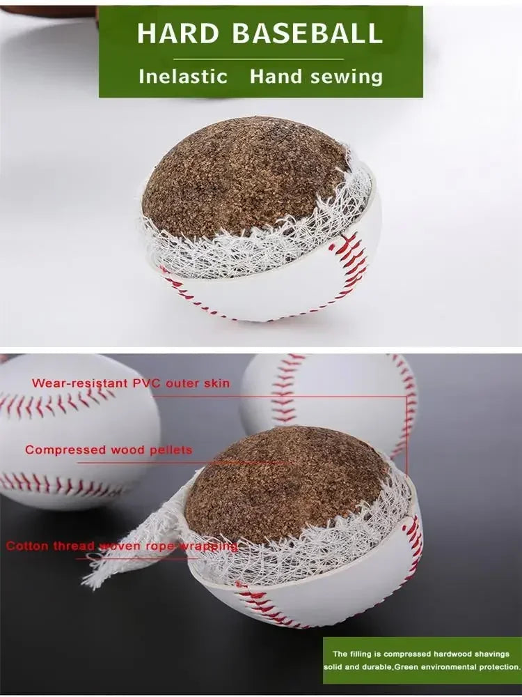 1 pieza de béisbol No. 9 Softbol Hardbol Softbol Craft Ball Productos deportivos Blanco Seguro Niños Hombres Béisbol Deportes Entrenamiento Estándar