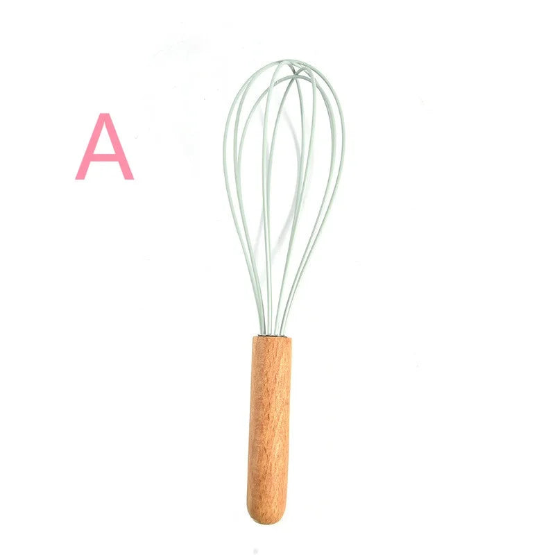 Nuevo Juego de Utensilios de Cocina de Silicona con Mango de Madera 2026, 12 Piezas, Espátula y Cuchara Antiadherentes, Accesorios para Cocinar en el Hogar