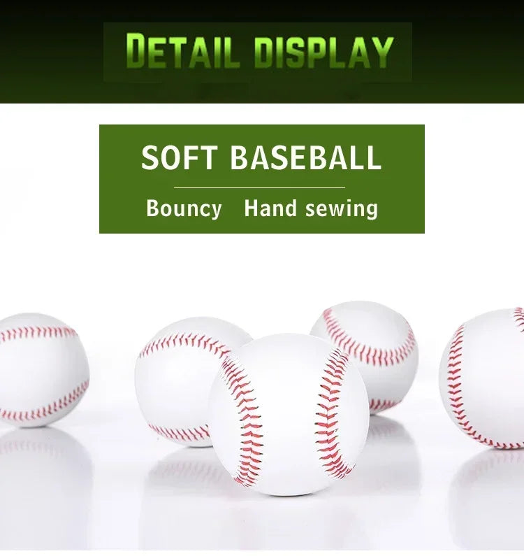 1 pieza de béisbol No. 9 Softbol Hardbol Softbol Craft Ball Productos deportivos Blanco Seguro Niños Hombres Béisbol Deportes Entrenamiento Estándar