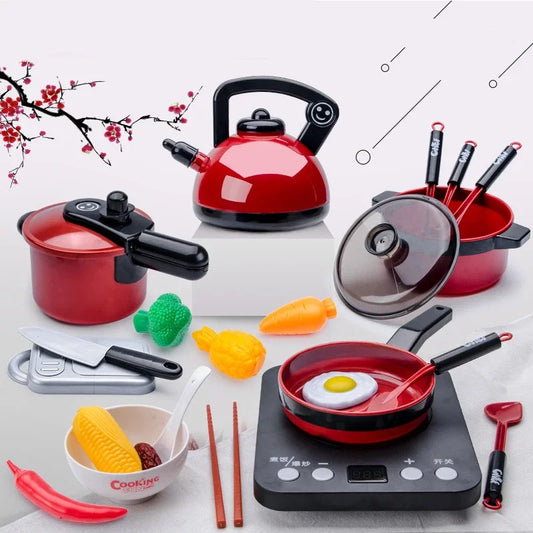 Juego de utensilios de cocina para cortar frutas — Juguete educativo de simulación para niños