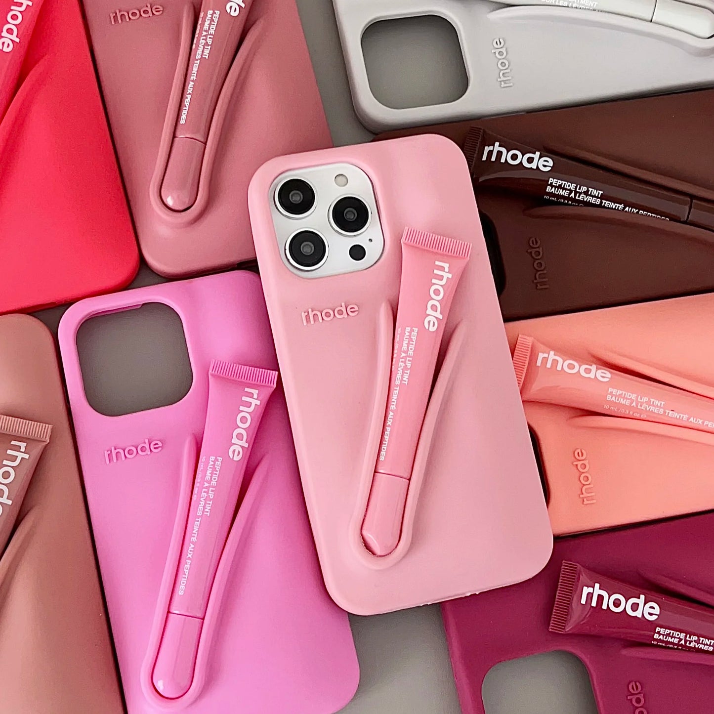 Funda para iPhone 17 16E 16 12 13 14 15 11 Pro Max Plus con diseño de brillo labial de vainilla, espresso y frambuesa Autumn Ribbon Toast
