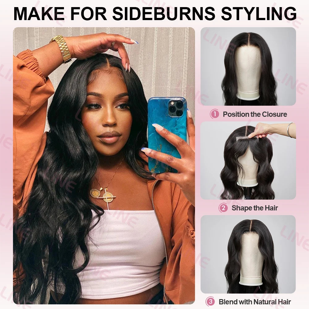 Peluca de Cabello Humano con Encaje Completo 360, Pre-Desplumada, Ondas Suaves, Peluca Frontal HD 13x6, Cabello Brasileño para Mujeres Negras, Densidad 250