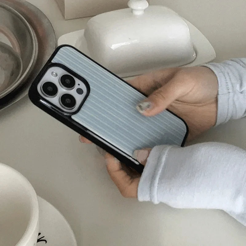 Funda de teléfono serie coreana para iPhone 16 Pro Max 15 Pro 14 13 12 11 Pro Xr Xs max Mini 7 8 Plus Niche Y2K
