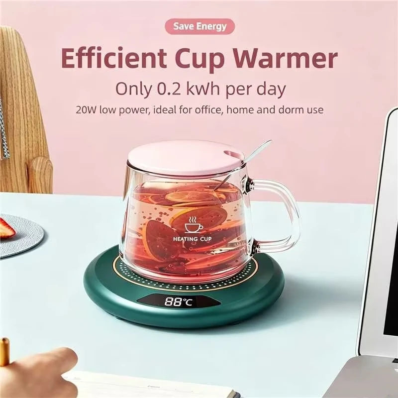 Nuevo Posavasos Calefactor USB con Temperatura Constante, Calentador Inteligente para Tazas de Café y Leche, Calentador Térmico Automático para Oficina y Hogar
