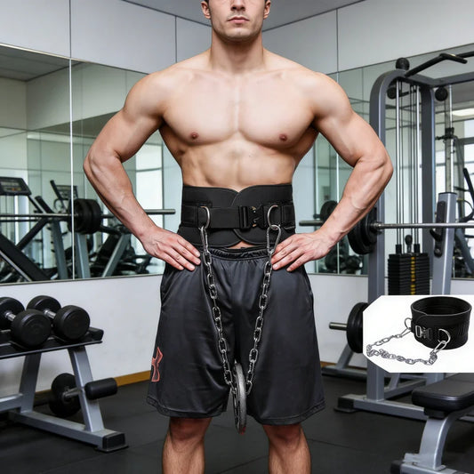 Cinturón de inmersión de alta resistencia, cadena de acero ajustable para dominadas ponderadas, entrenamiento de fuerza, gimnasio en casa, equipo de Fitness