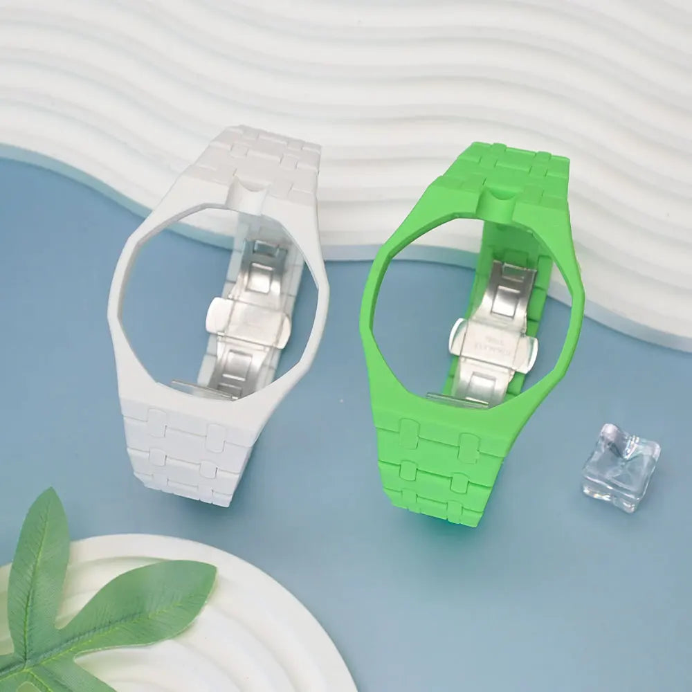 Kit de Modificación de Plástico de Lujo para Reloj Swatch X AP Royal POP, Caja de Reloj Ecológica, Correa de Reloj, Accesorio de Conversión de Reloj de Bolsillo