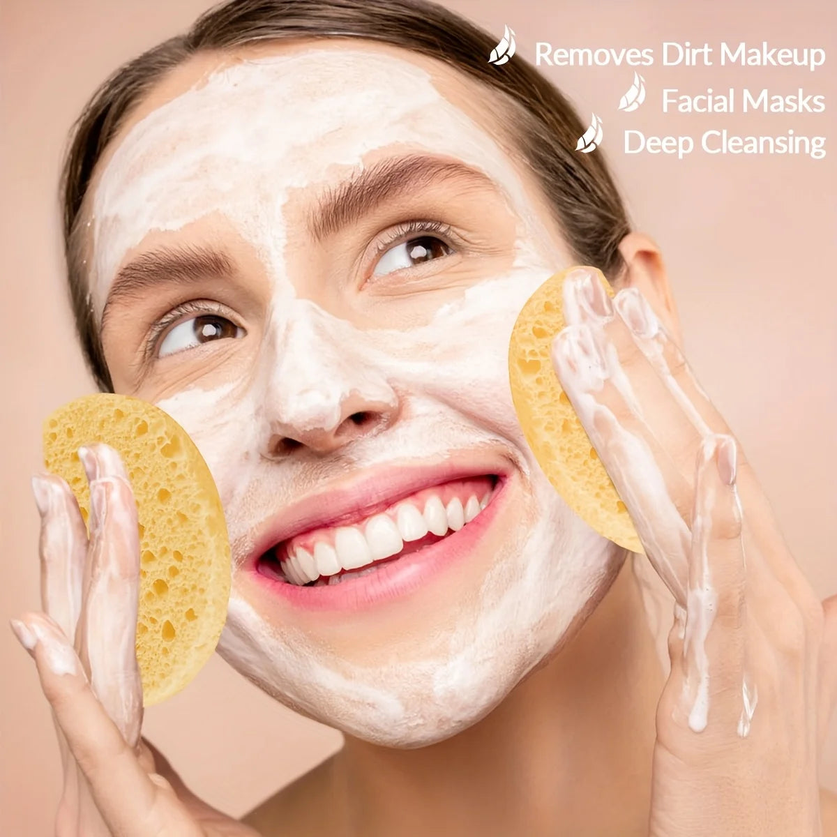 Esponjas Faciales Comprimidas (10/30 Piezas), Esponja de Limpieza Facial para SPA, Discos Exfoliantes para Remover Maquillaje, Herramienta de Masaje Facial para Cosmetólogos