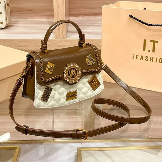 Bolso de mano de diseñador para mujer, bandolera de hombro con textura de alta gama, novedad de Primavera/Verano, 2024