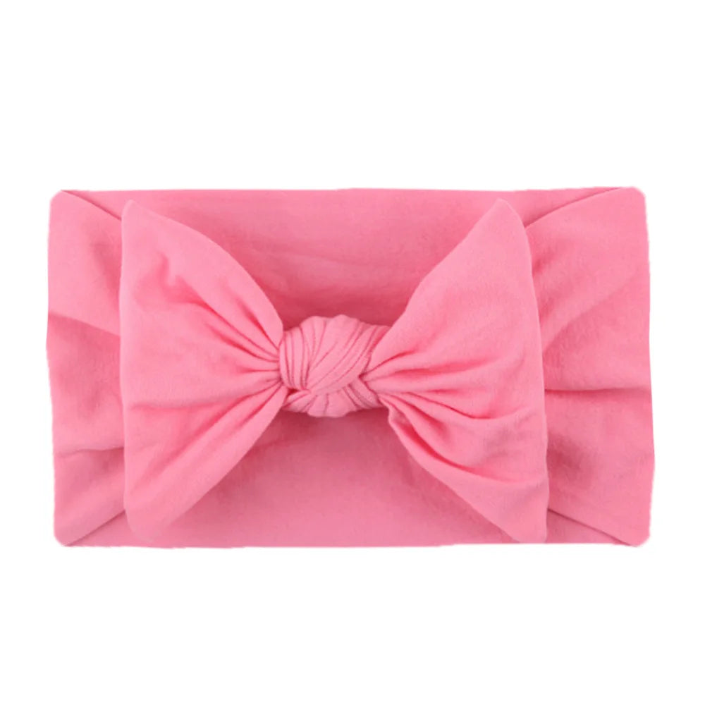Diademas con lazo para niñas, banda elástica suave para el cabello, accesorios para el cabello de bebé recién nacido, regalos para fiestas, pañuelos para la cabeza para niñas