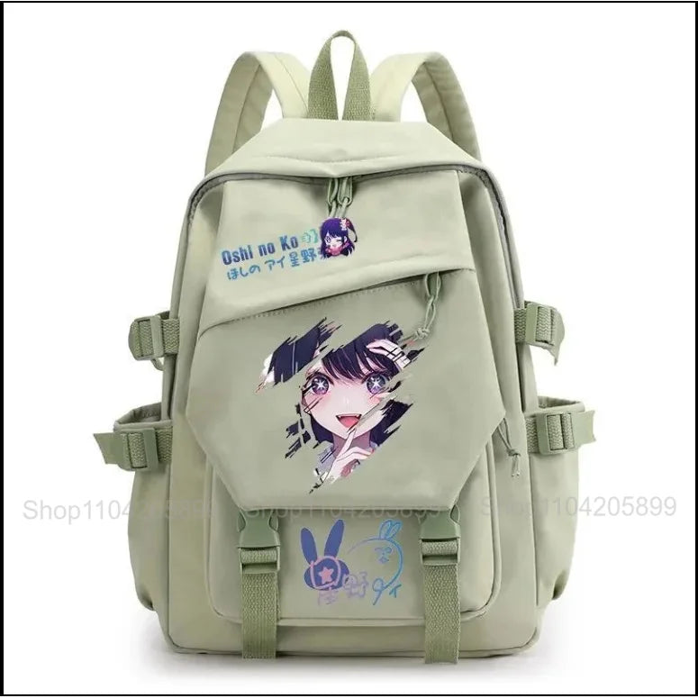 Mochila OSHI NO KO, mochila de anime recomendada para niños, mochila escolar para estudiantes, regalo para niñas, mochila de viaje diaria bonita