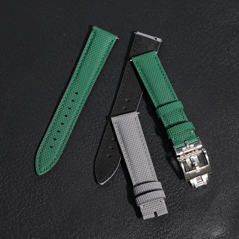 Correa de reloj de goma FKM de 18mm, 19mm, 20mm, 21mm y 22mm, compatible con Omega Seamaster 150 Omega Speedmaster Swatch