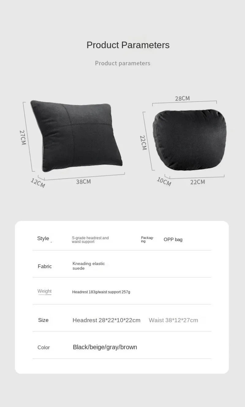 1/2 Uds reposacabezas de coche soporte para el cuello asiento/Clase de diseño Maybach suave Universal ajustable almohada de coche cojín de descanso para el cuello de alta calidad