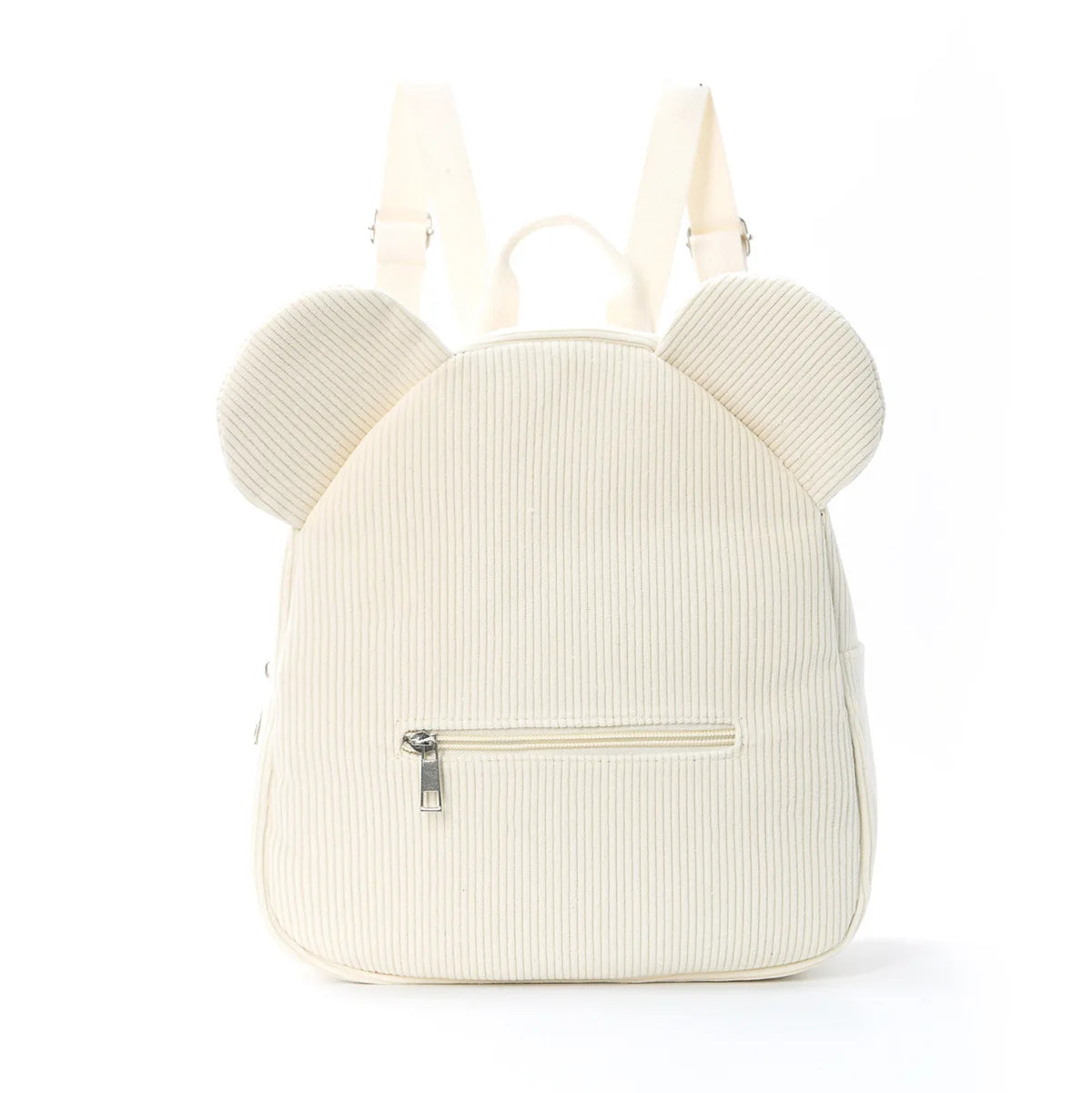 Mochila de felpa para niños, mochilas con orejas de oso a la moda, mochila de dibujos animados para niños, mochila de pana para niñas, regalo para niños