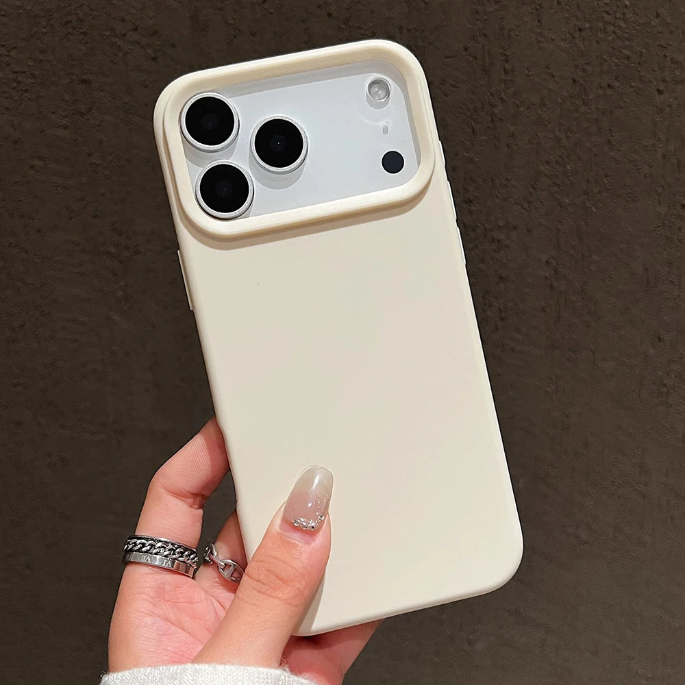 Funda protectora de silicona de Color caramelo para iPhone 17 Pro Max 17 Air 17 Pro, funda trasera de TPU suave mate a prueba de golpes