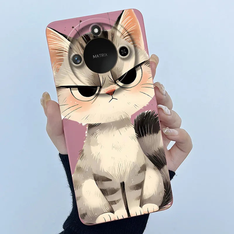 Para Honor X9C Funda de teléfono inteligente X9cSmart Funda de silicona suave dulce moda pintada dibujos animados niños niñas encantadora Funda trasera estampada