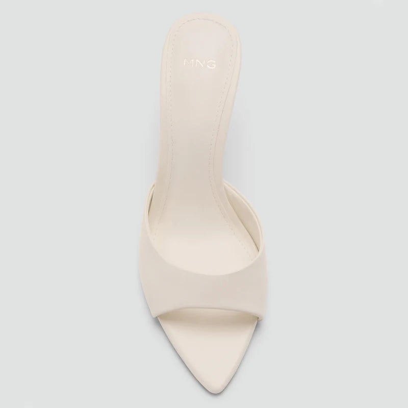 Sandalias de Tacón Alto para Mujer, Primavera-Verano 2026, Nuevas Sandalias Elegantes de Cuero Pintado, Sandalias de Tacón Alto para Uso en Exteriores