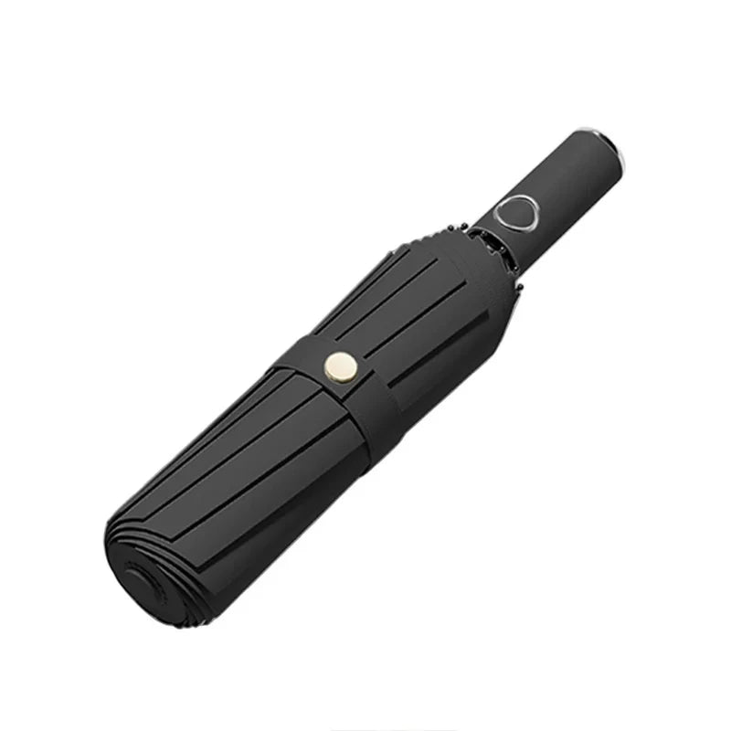Paraguas automático, paraguas para el sol, apertura automática, plegable, grueso y duradero, con cubierta de vinilo resistente a los rayos UV, para sol y lluvia