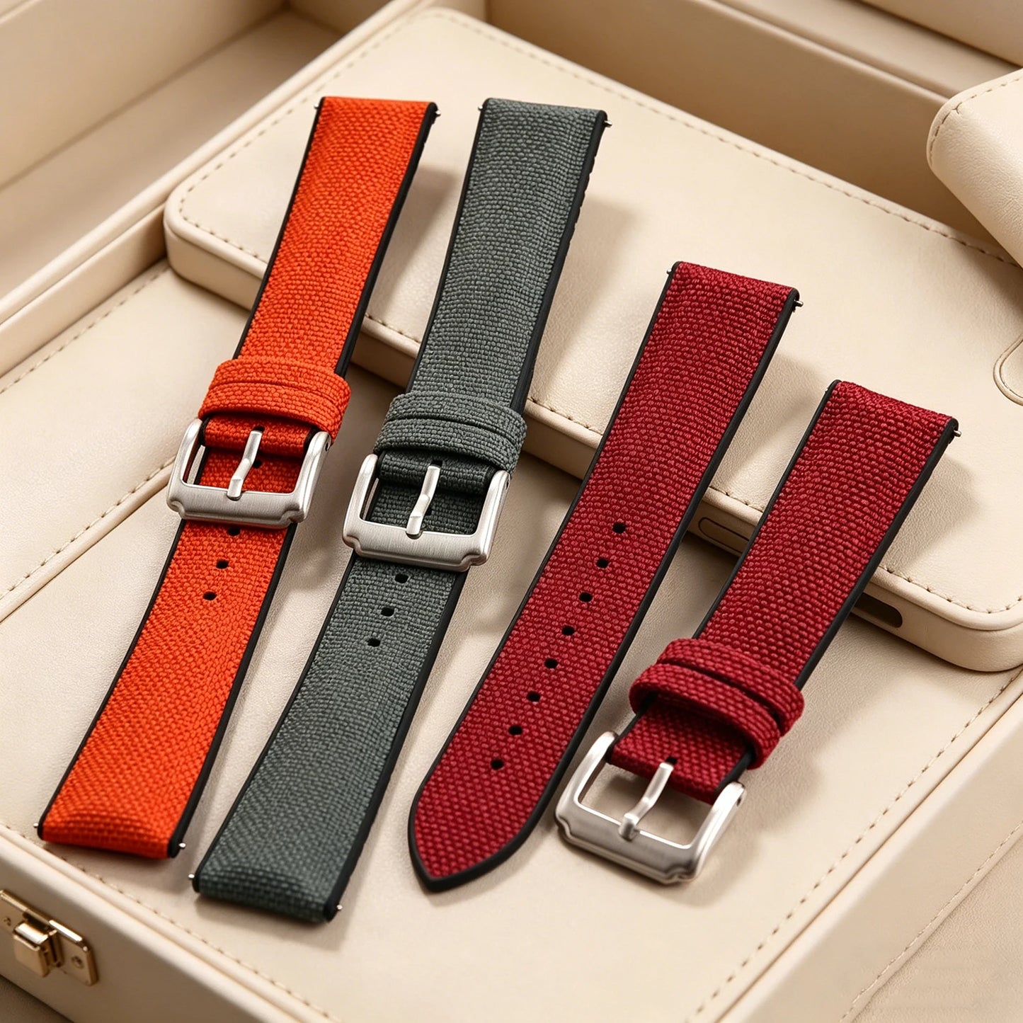 Correa de goma de lona de vela de 18, 19, 20, 21 y 22 mm, correa de nailon de liberación rápida, pulsera universal de silicona para Cartier, Seiko, Omega