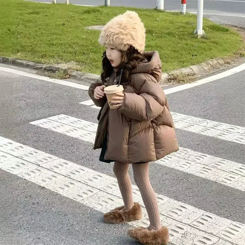 Chaqueta de plumón para bebé para niña, Chaqueta de algodón para niño, ropa acolchada de algodón grueso, Top para niño, novedad de invierno