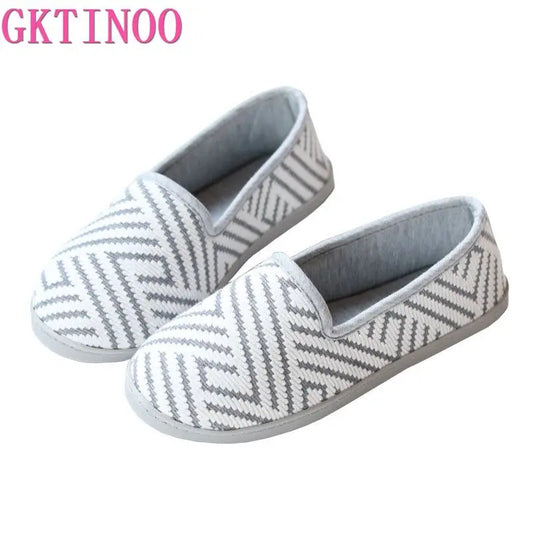 Nuevas Pantuflas Térmicas Antideslizantes para Mujer, Primavera-Otoño 2026, Pantuflas de Interior Tejidas, Suela Suave, Zapatos para Casa