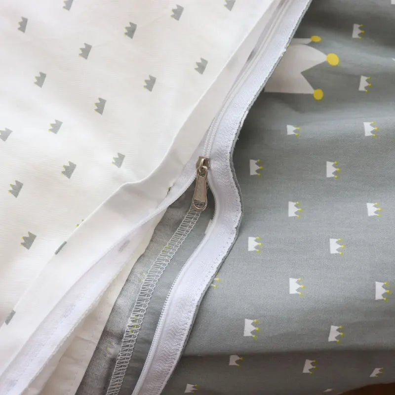 Juego de cama para cuna de bebé, ropa de cama de algodón, kit de cuna para niño y niña, incluye funda de almohada, funda nórdica, decoración para habitación de niños, 3 uds.