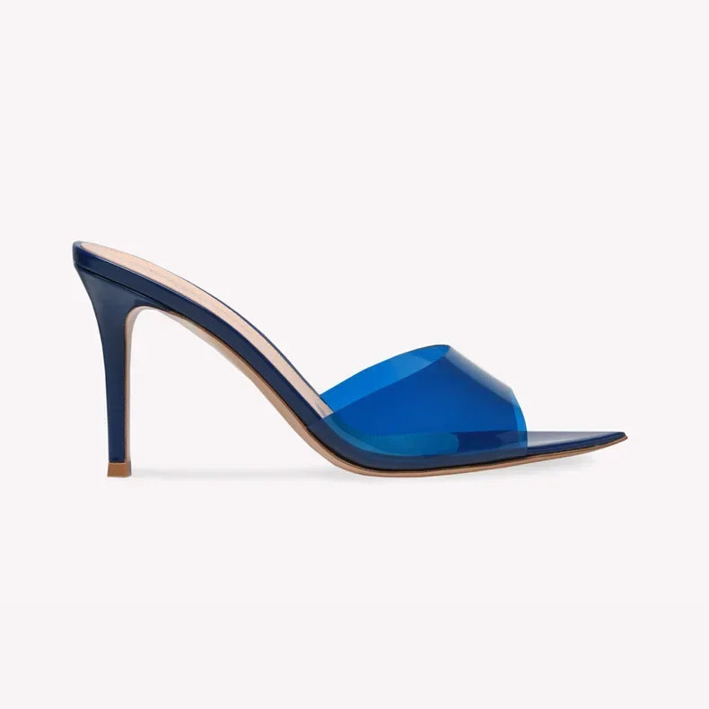 Zapatillas de punta puntiaguda para mujer, zapatos de tacón de aguja de 5cm/8cm/10cm, estilo francés, Sexy, a la moda, talla 46, novedad de verano, 2024