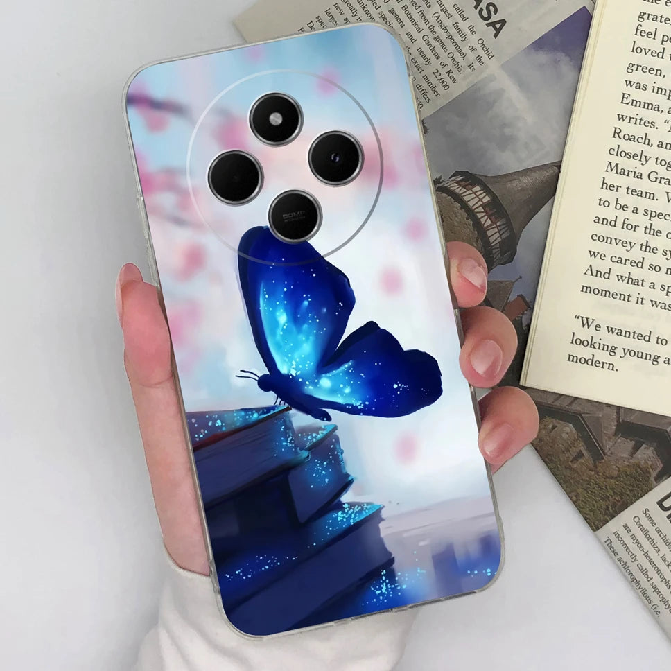 Funda de teléfono para Redmi 14C 4G, cubierta trasera creativa, transparente, suave, delgada, de silicona TPU, a prueba de golpes, protectora para Redmi14C