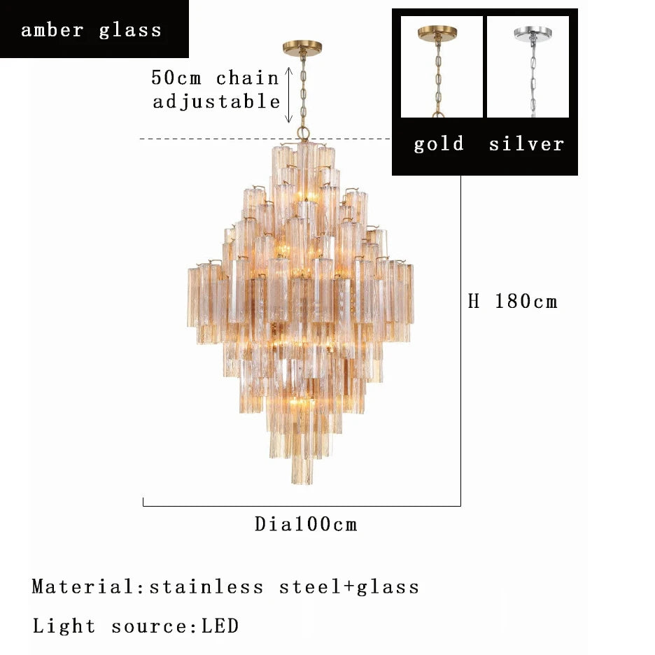 Lámparas de lujo, candelabro de cristal antracita, brillo dorado, regulable, lámpara de techo, iluminación para sala de estar, iluminación interior para el hogar
