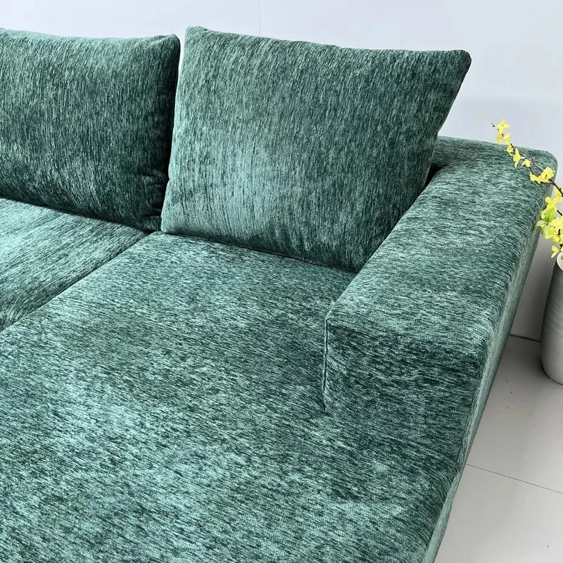Sofá de compresión de pana para salón, cojín para adultos, sofá de compresión de esquina personalizable, muebles suaves y relajantes Divani Da Soggiorno