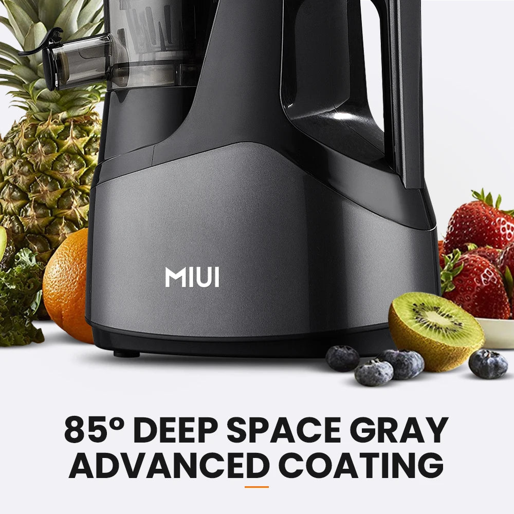 MIUI-exprimidor eléctrico Original, Extractor de zumo comercial con tornillo, prensa en frío, máquina exprimidora lenta, buque insignia, fácil de limpiar, 3 filtros gratis