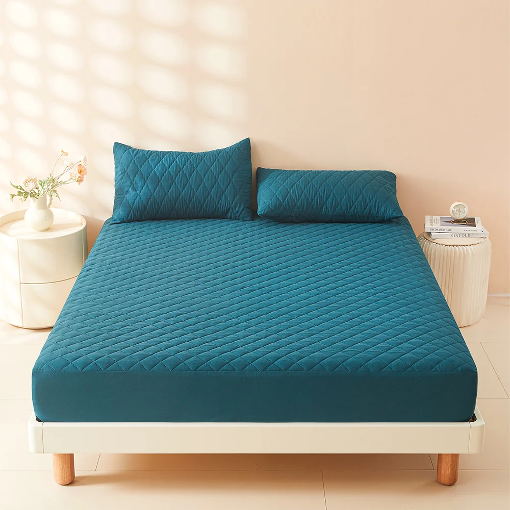Funda de colchón gruesa de tela de aire 3D, Protector de colchón 100% impermeable, sábana ajustable suave y transpirable (sin funda de almohada), 1 ud.