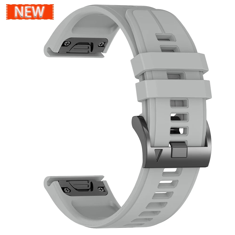 Correa deportiva de silicona para Garmin Descent G2 G1 Mk3i Mk2 Mk1/Fenix 8 Pro E 7 7X 6 6X 5 5X/Epix pulsera suave 22/26mm banda Quickfit