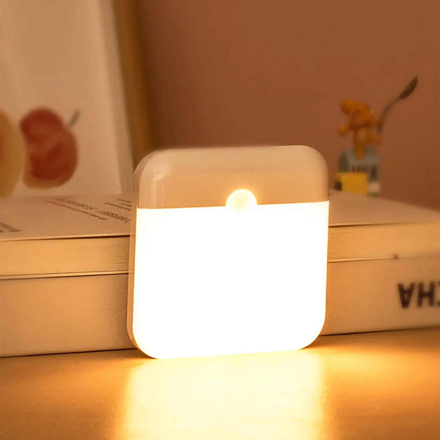 Luz nocturna inalámbrica LED, lámpara de pared recargable con sensor de movimiento humano, para acampar, escaleras de verano, armario, cocina, inodoro