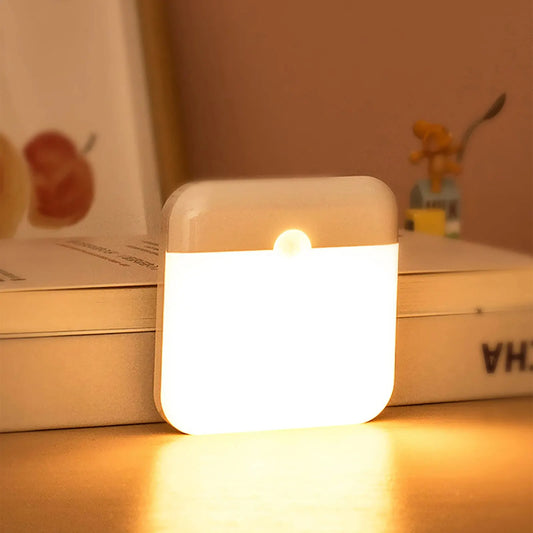Luz nocturna inalámbrica LED, lámpara de pared recargable con sensor de movimiento humano, para acampar, escaleras de verano, armario, cocina, inodoro