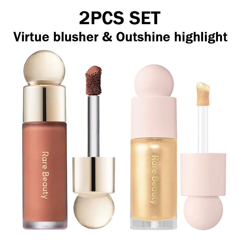 Rubor Líquido Soft Pinch de Rare Beauty, Tonos Hope, Love, Virtue, Happy, Wonder, Worth, Acabado Sedoso y Suave, Larga Duración, Maquillaje Voluminizador