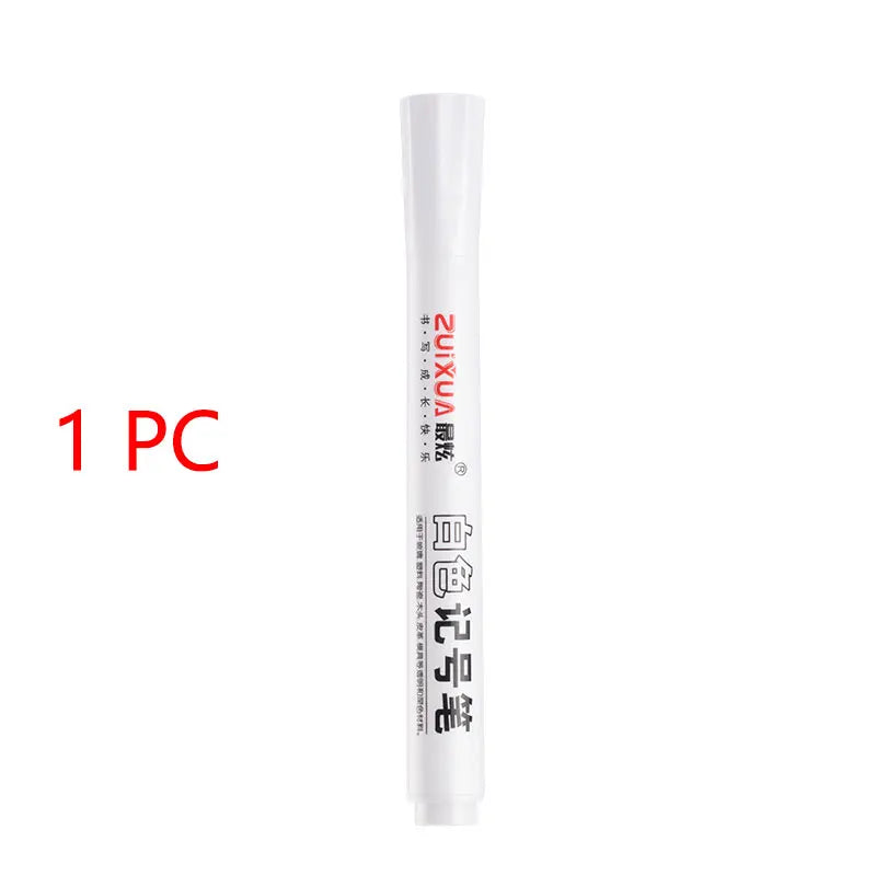 Evidenziatori bianchi da 1/3/5 pezzi, penna gel bianca oleosa impermeabile da 2,0 mm, pennarelli per schizzi graffiti, articoli di cancelleria e forniture scolastiche