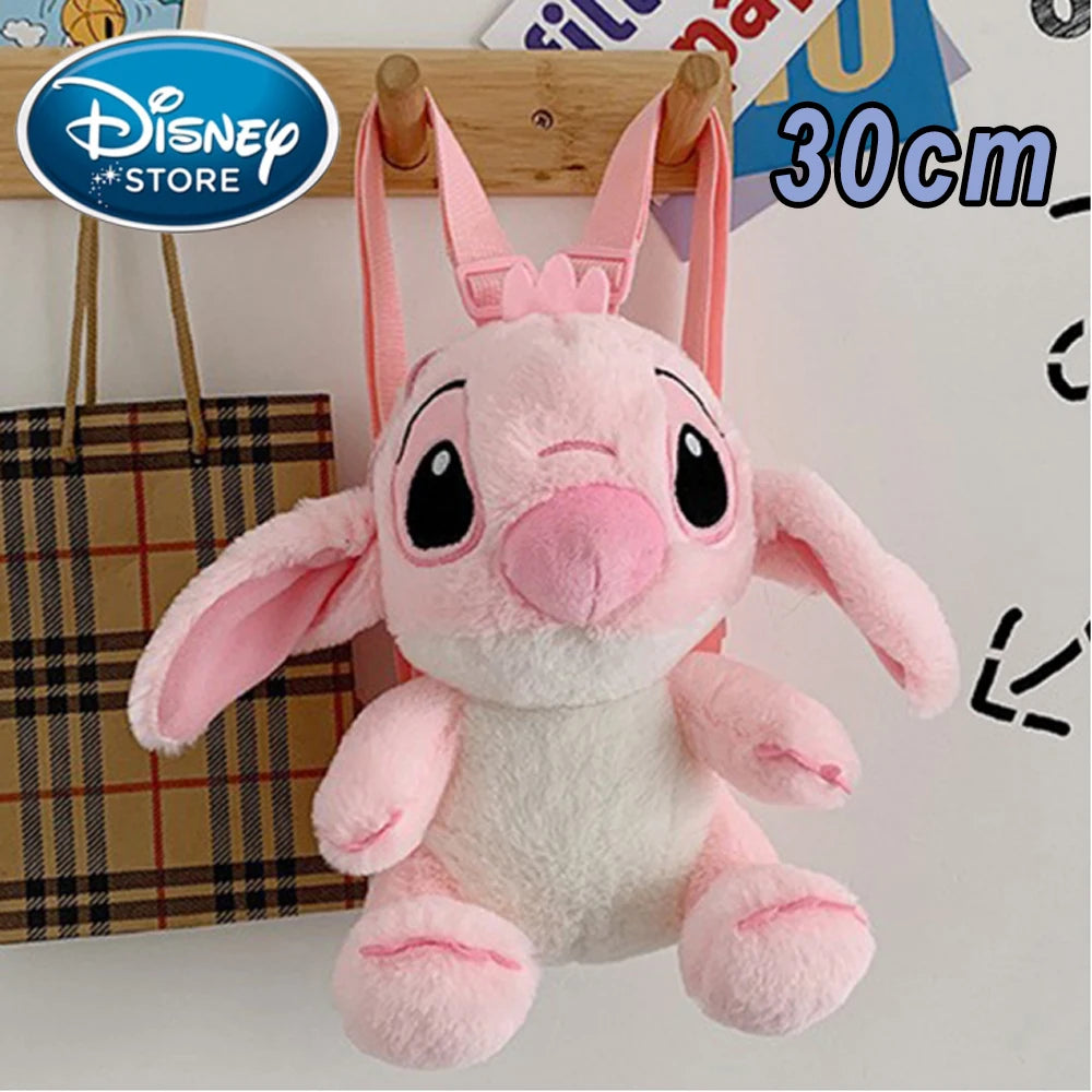 Mochila de Peluche Stitch 2026, Mochila Escolar Japonesa Azul con Diseño Divertido de Stitch, Mochila de Gran Capacidad para Estudiantes, Bolsa de Jardín de Infancia, Regalo para Niños