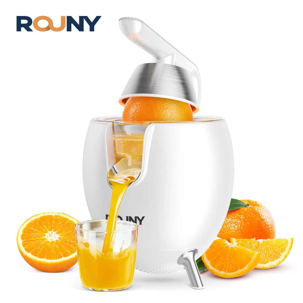 Exprimidor de Cítricos, Exprimidor Eléctrico de Naranjas y Limones de Acero Inoxidable de 850W, Exprimidor de Prensado de Alta Resistencia, Mango de Aluminio Fundido a Presión