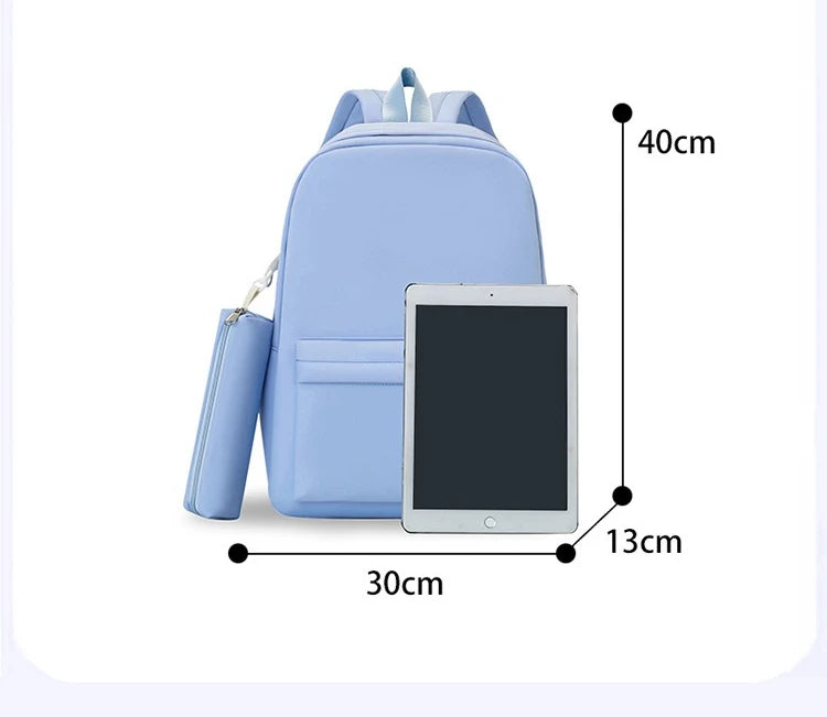 Juego de 2 Mochilas de Dragon Ball, Estuches para Lápices, Anime Son Goku, Bolsas de Hombro con Letras, Estuches para Bolígrafos, Mochilas Escolares Grandes de Dibujos Animados para Exteriores, Regalo